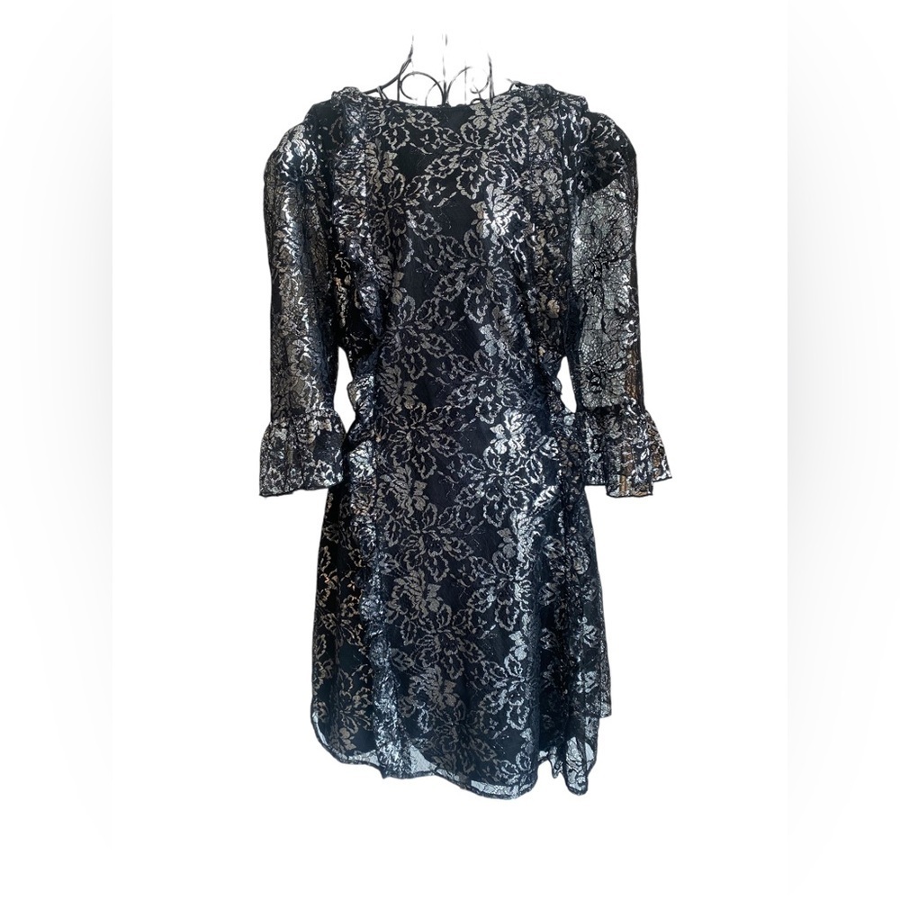 NWT THE VAMPIRE'S WIFE x H&M Silver Lace Mini Dress
